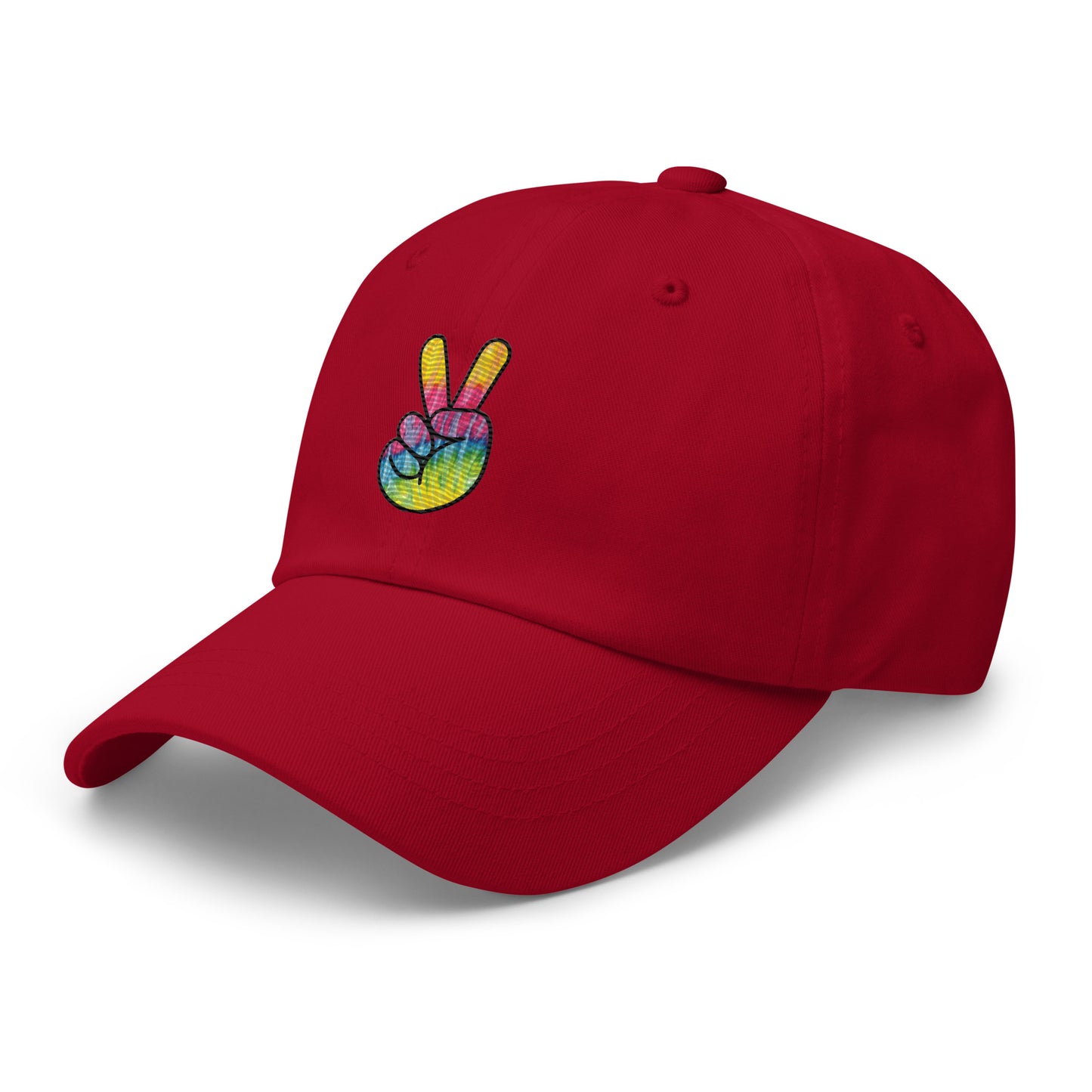 Tie Dye Peace Dad hat