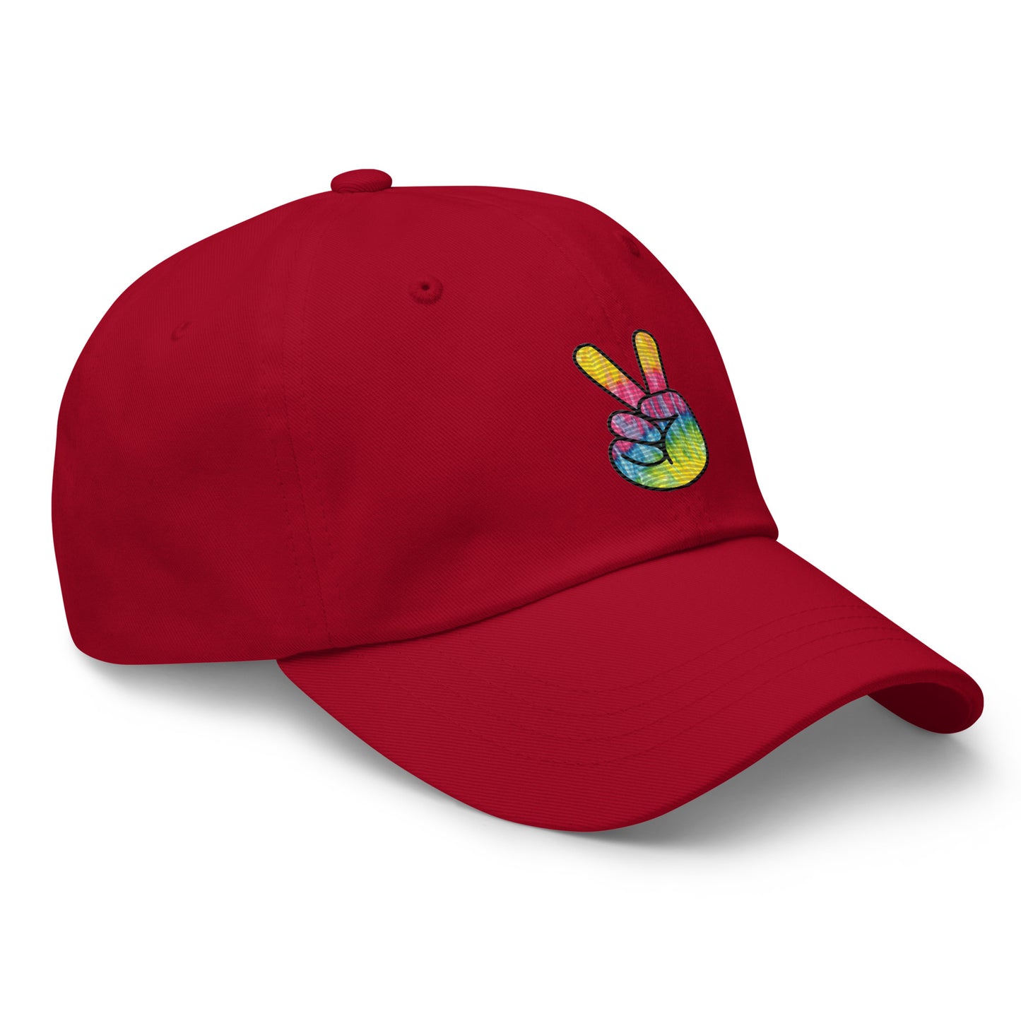 Tie Dye Peace Dad hat