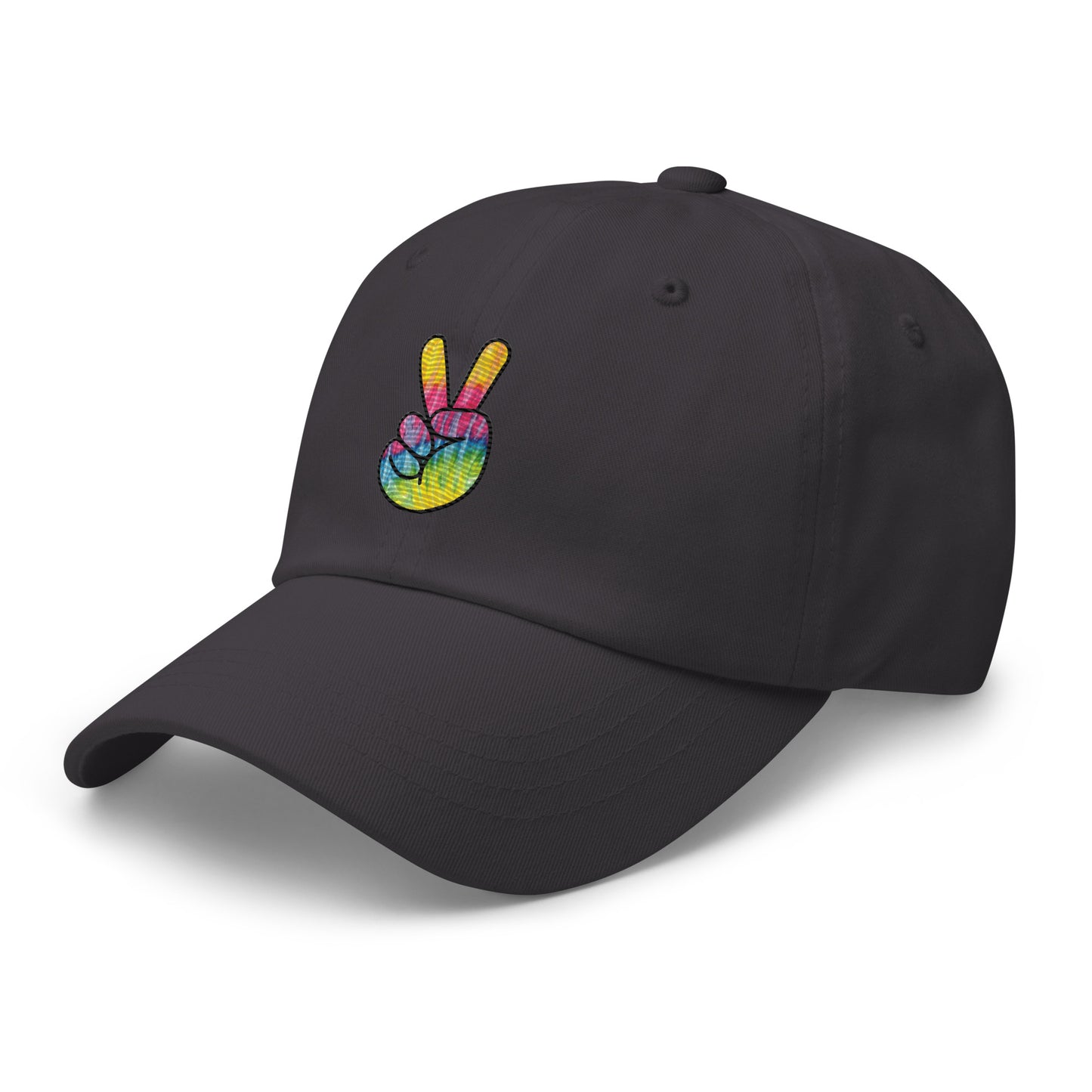 Tie Dye Peace Dad hat