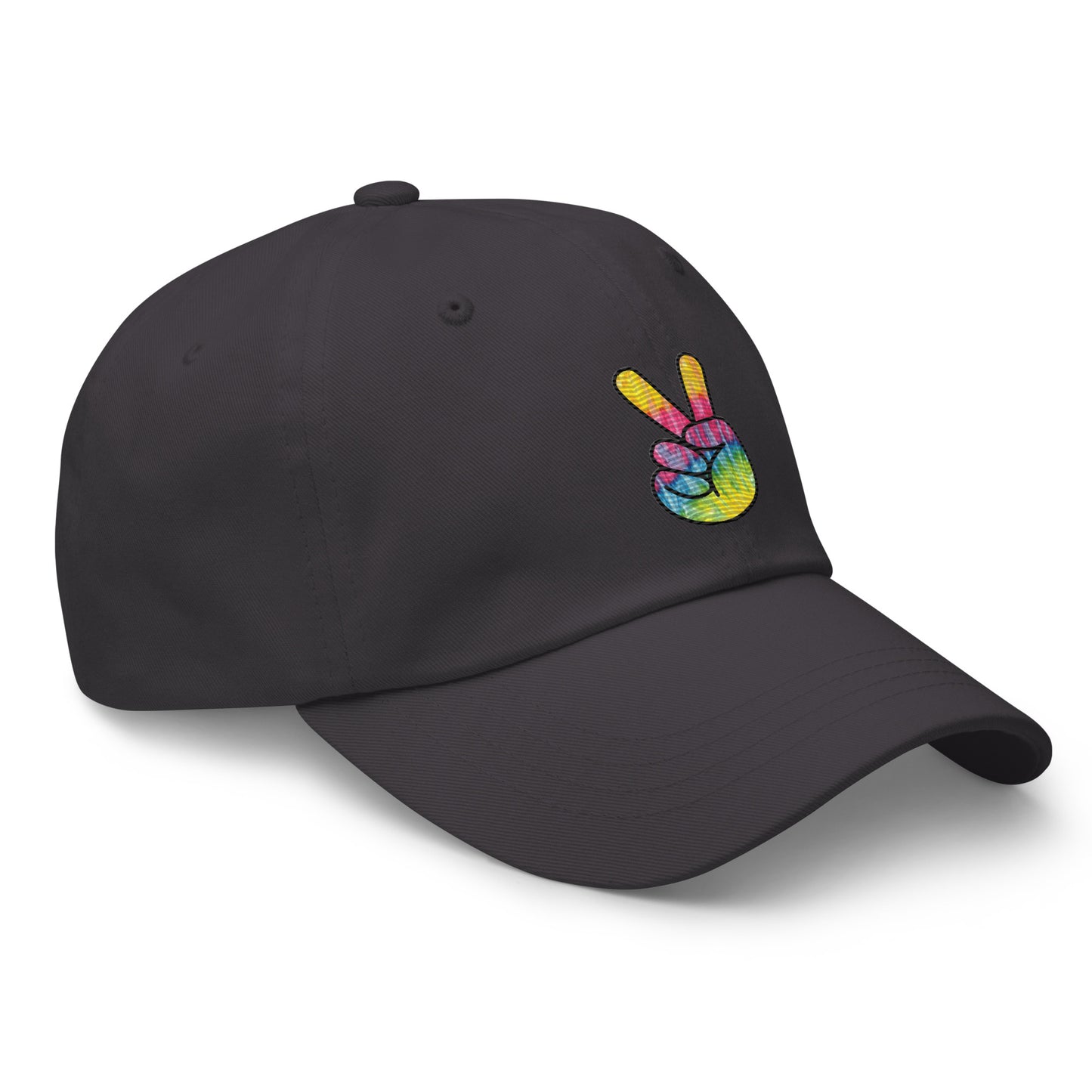Tie Dye Peace Dad hat
