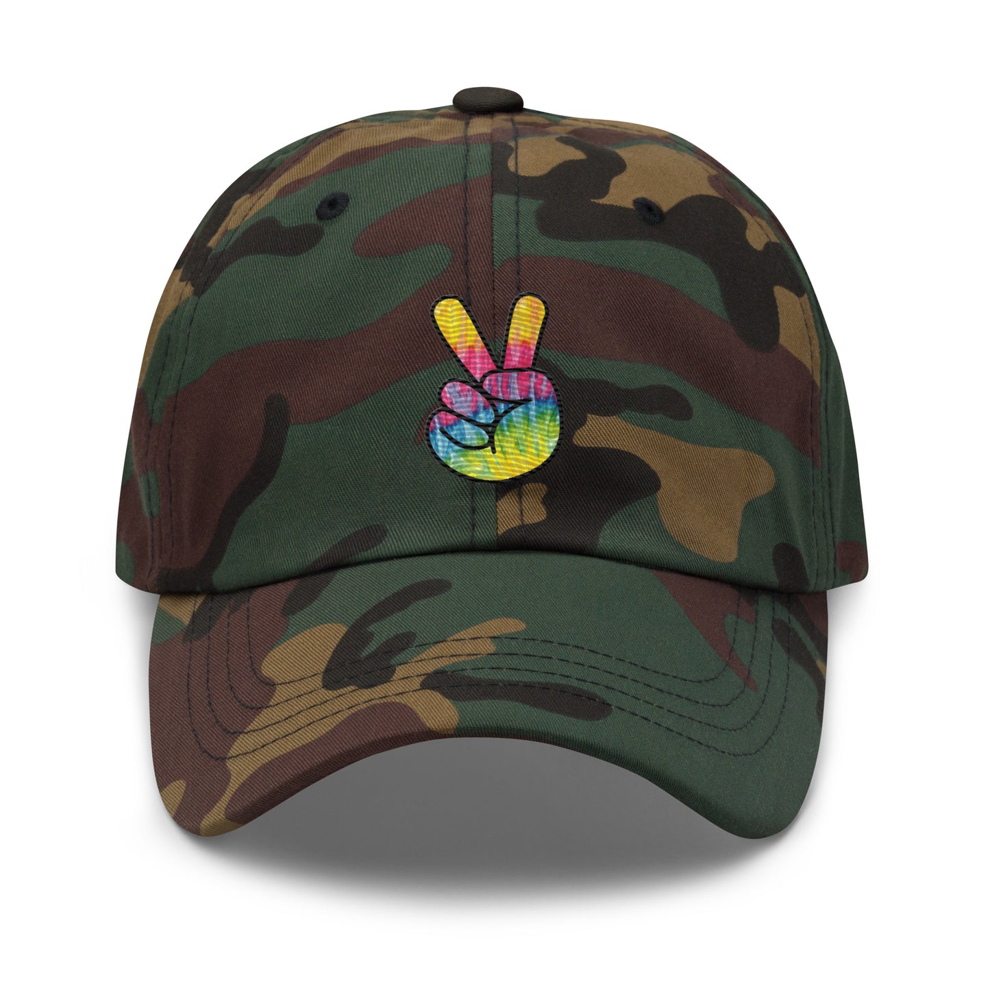 Tie Dye Peace Dad hat
