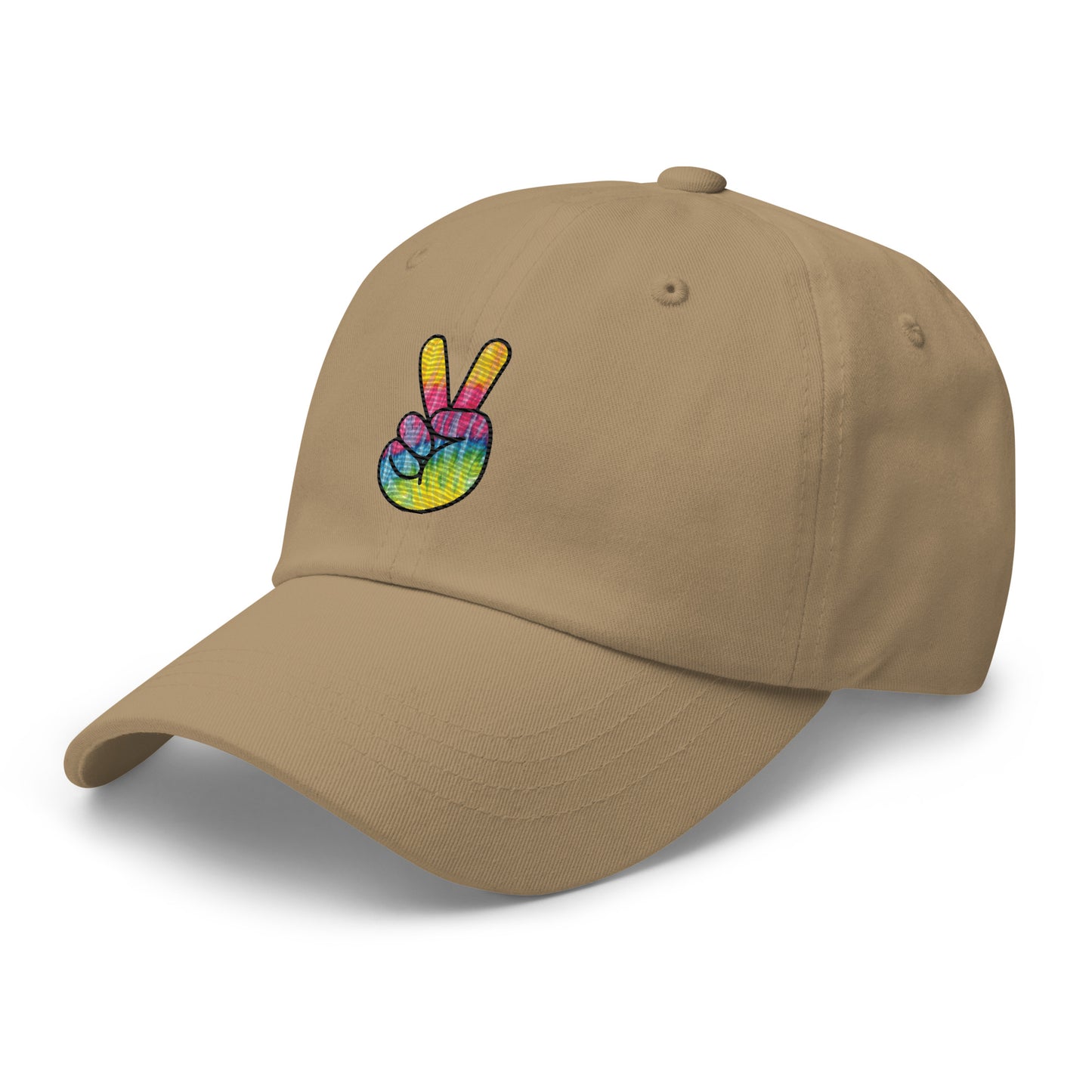 Tie Dye Peace Dad hat