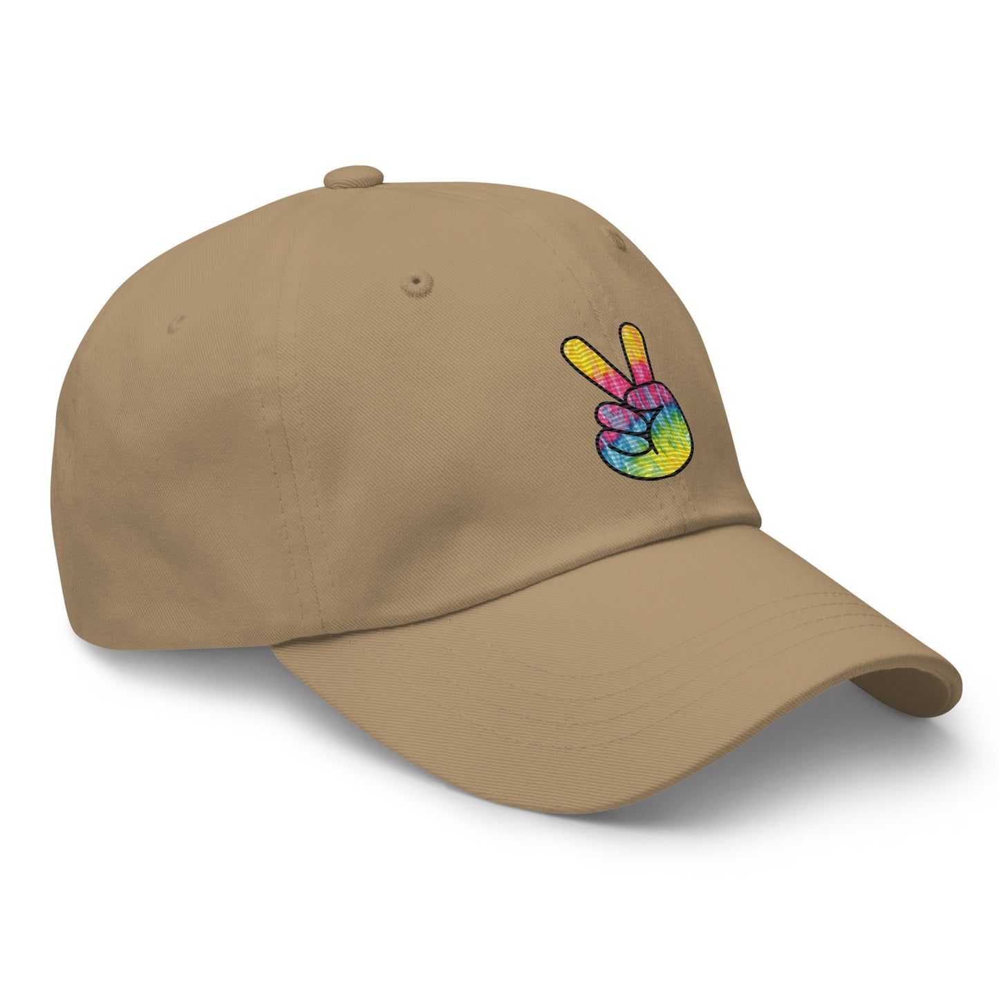 Tie Dye Peace Dad hat