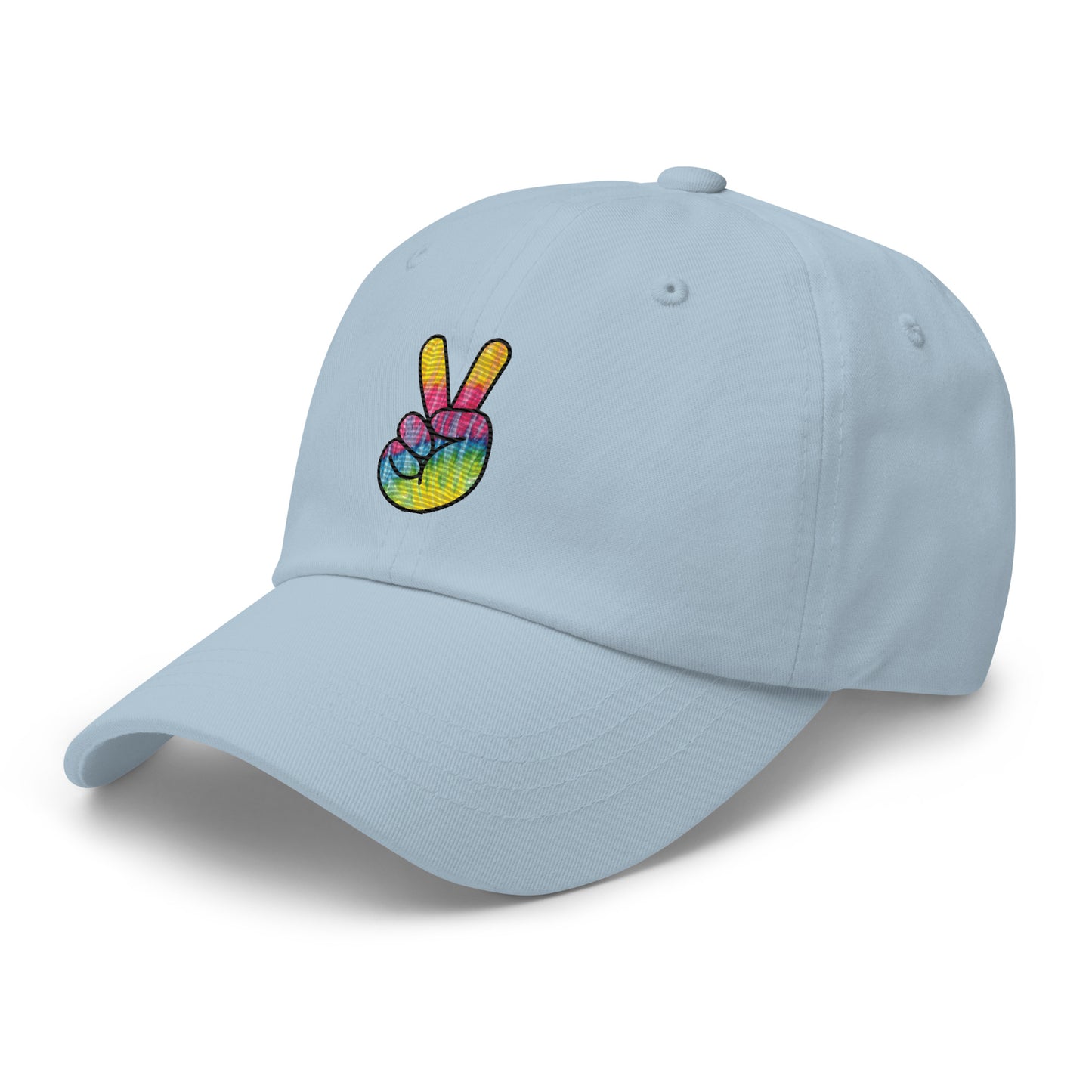 Tie Dye Peace Dad hat
