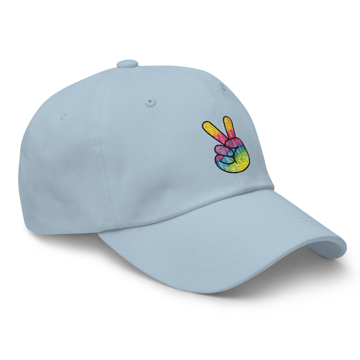 Tie Dye Peace Dad hat