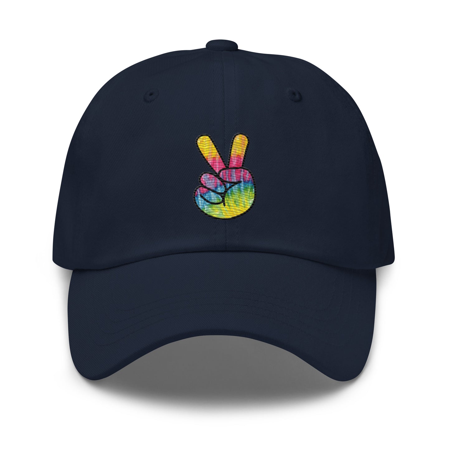 Tie Dye Peace Dad hat