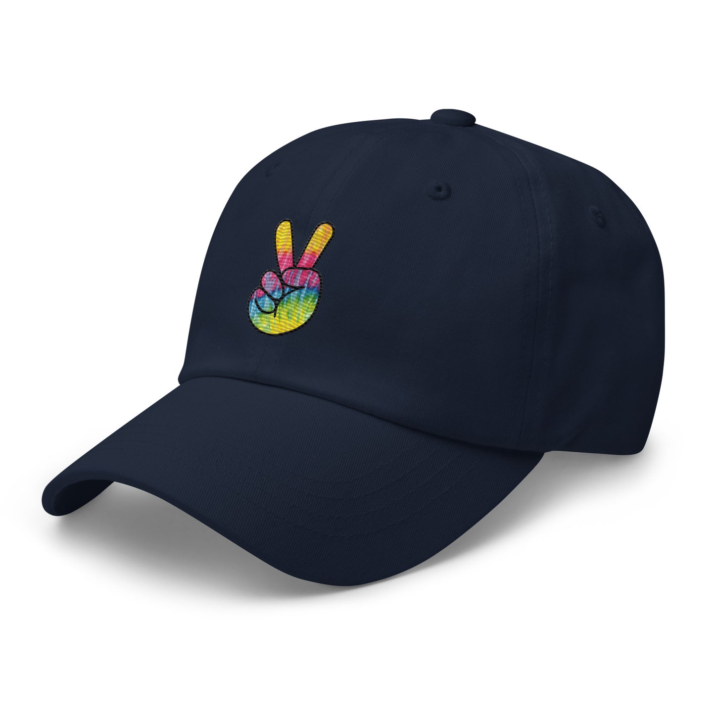 Tie Dye Peace Dad hat