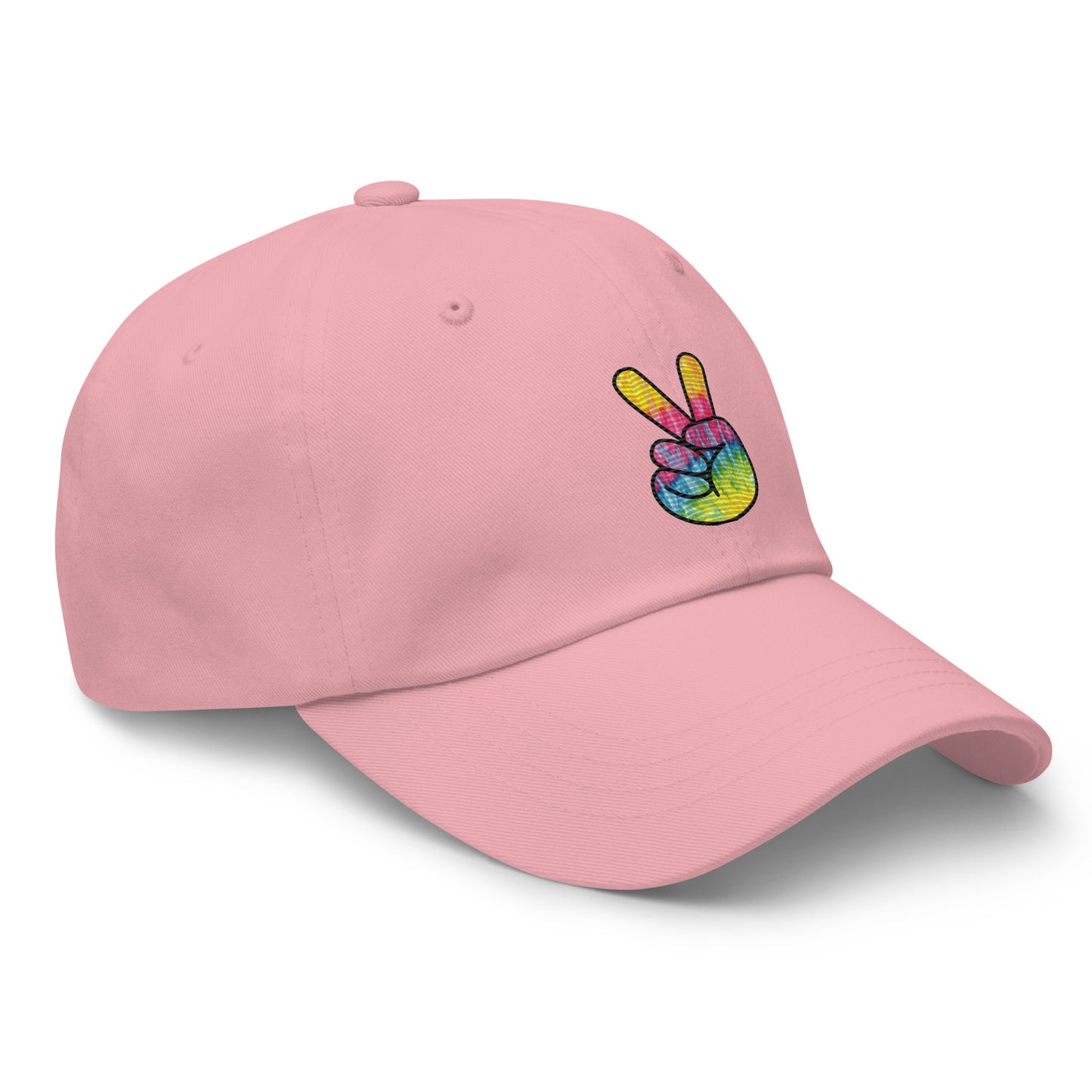 Tie Dye Peace Dad hat