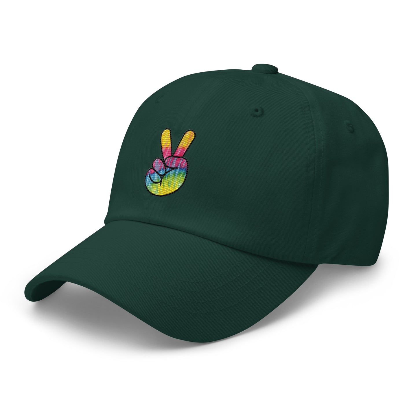 Tie Dye Peace Dad hat