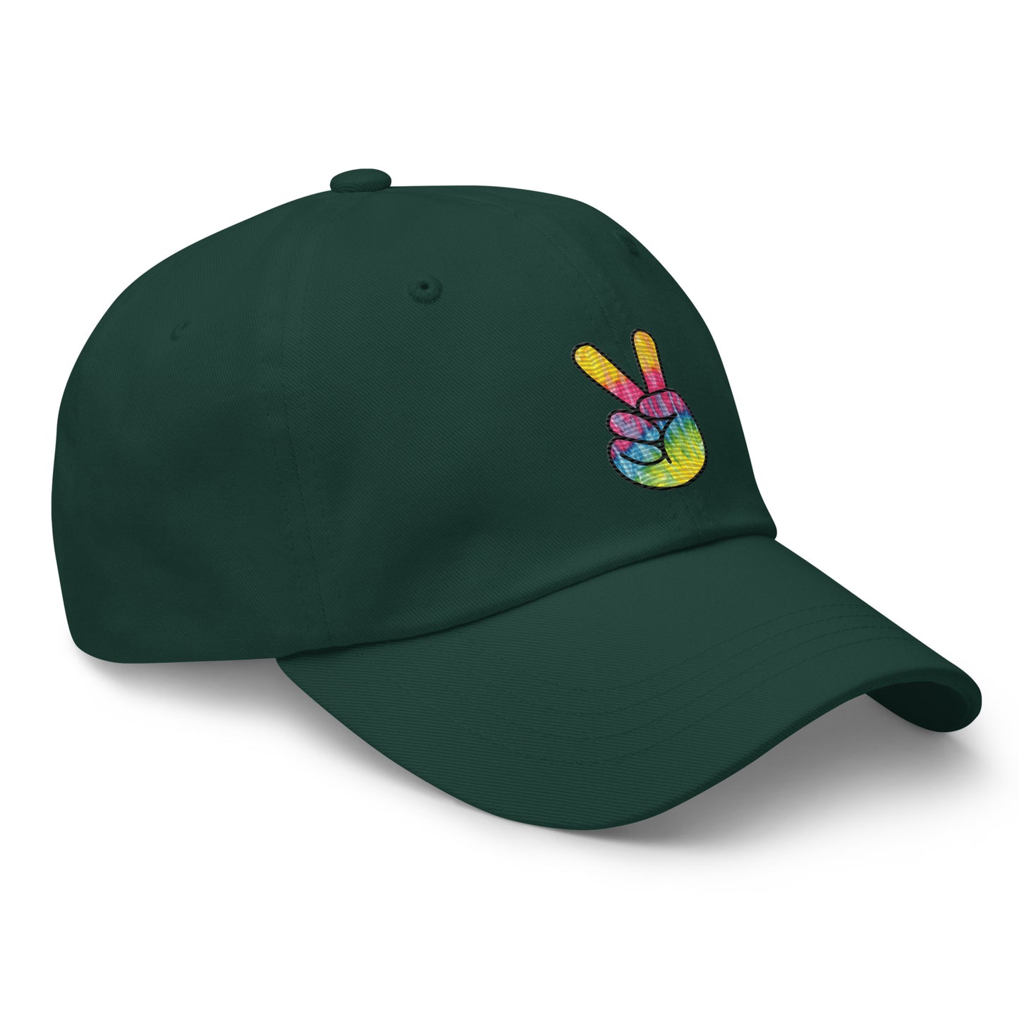 Tie Dye Peace Dad hat