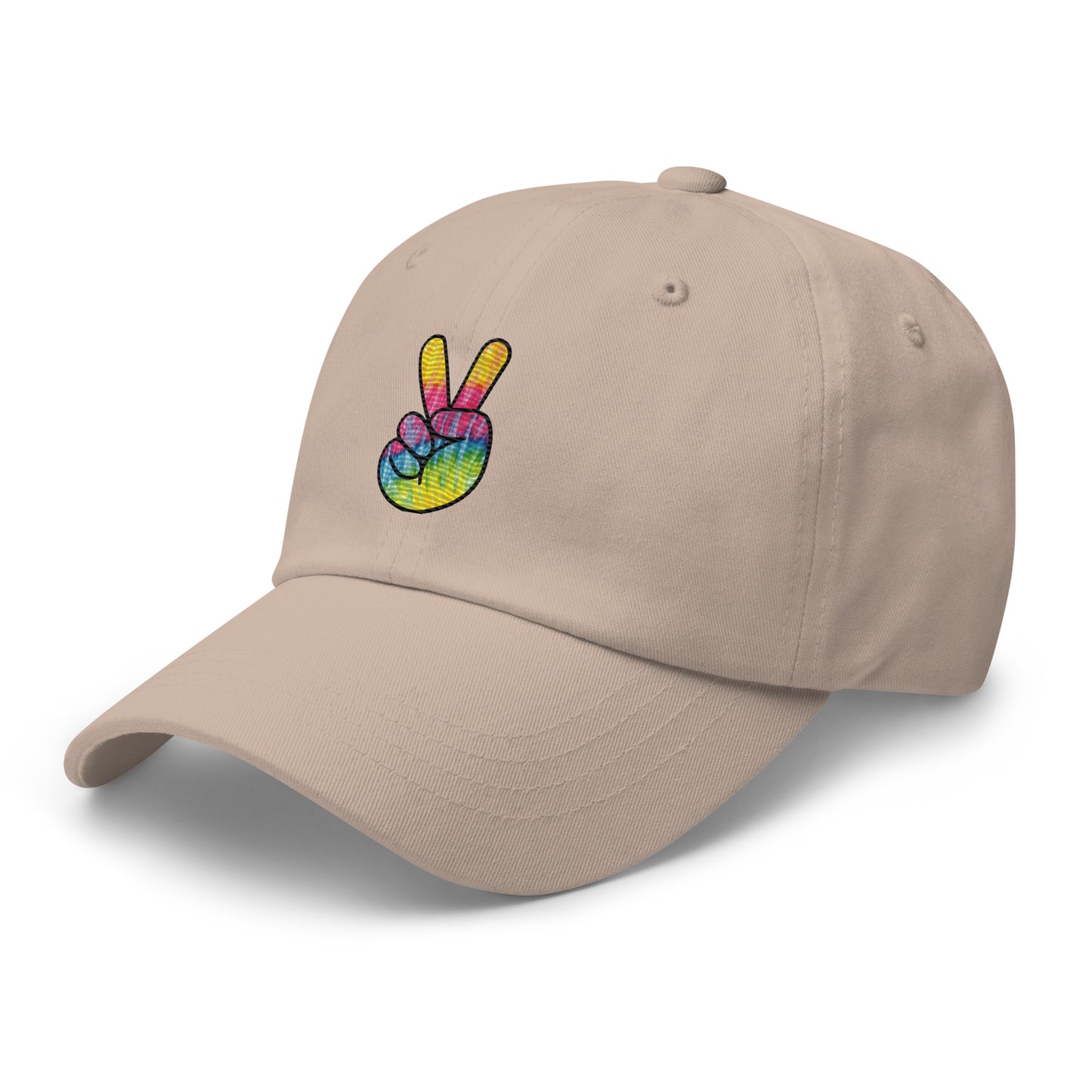 Tie Dye Peace Dad hat