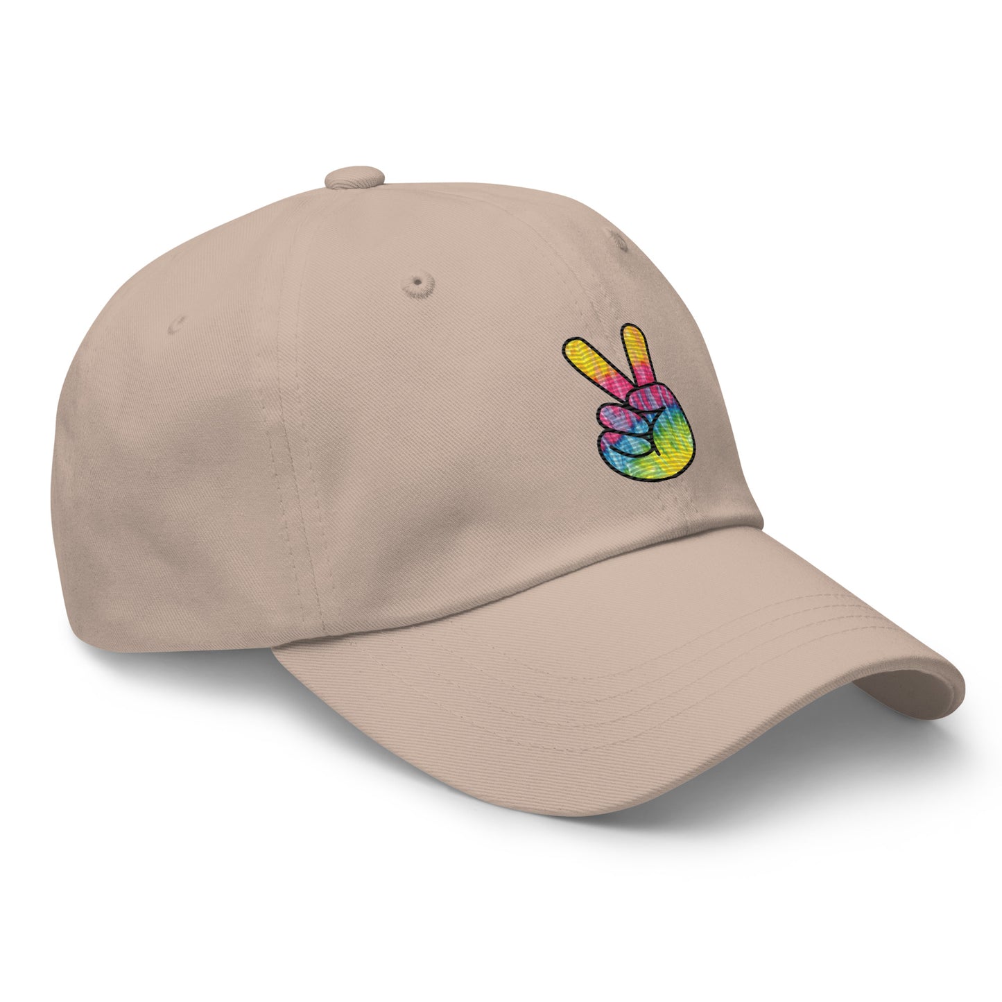 Tie Dye Peace Dad hat
