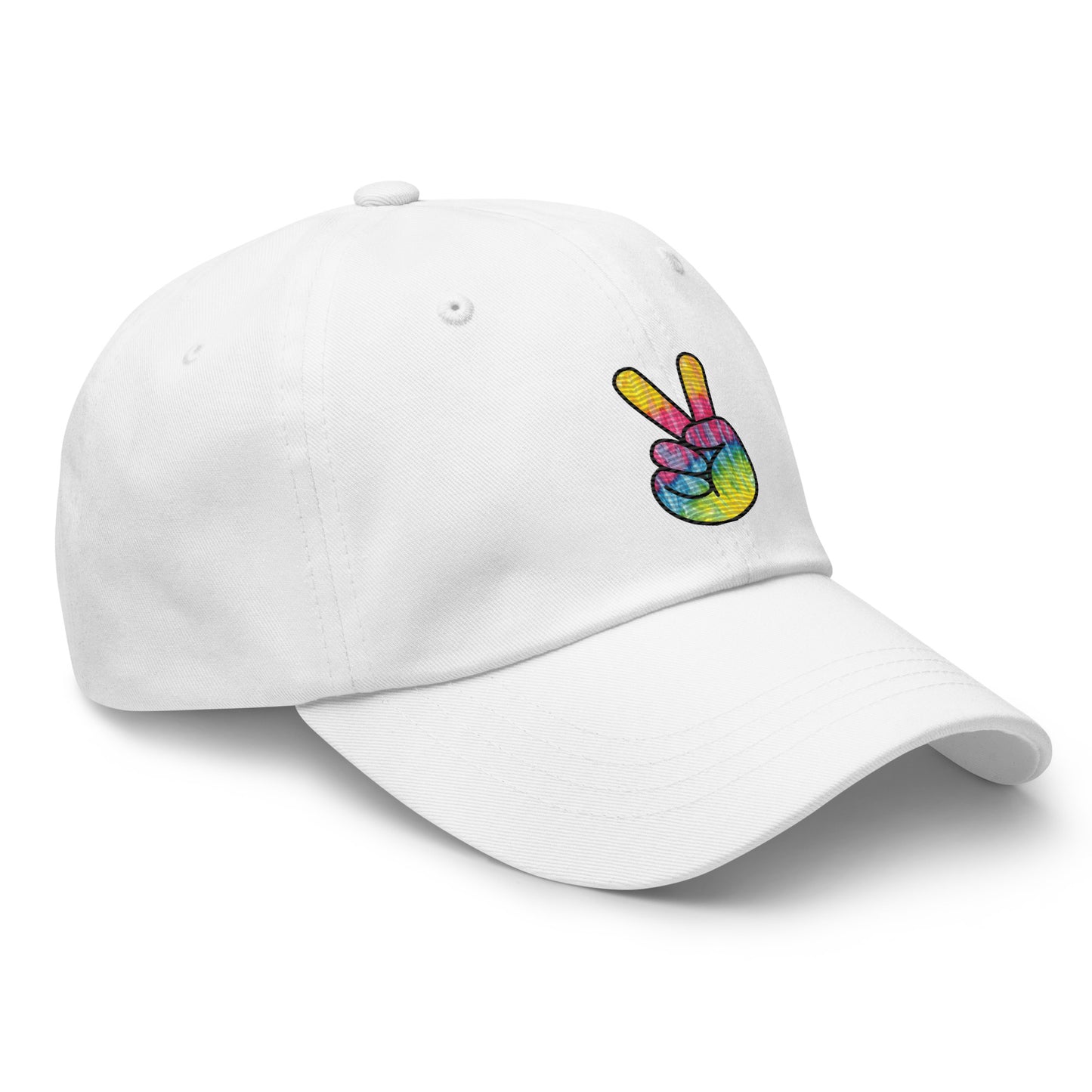 Tie Dye Peace Dad hat