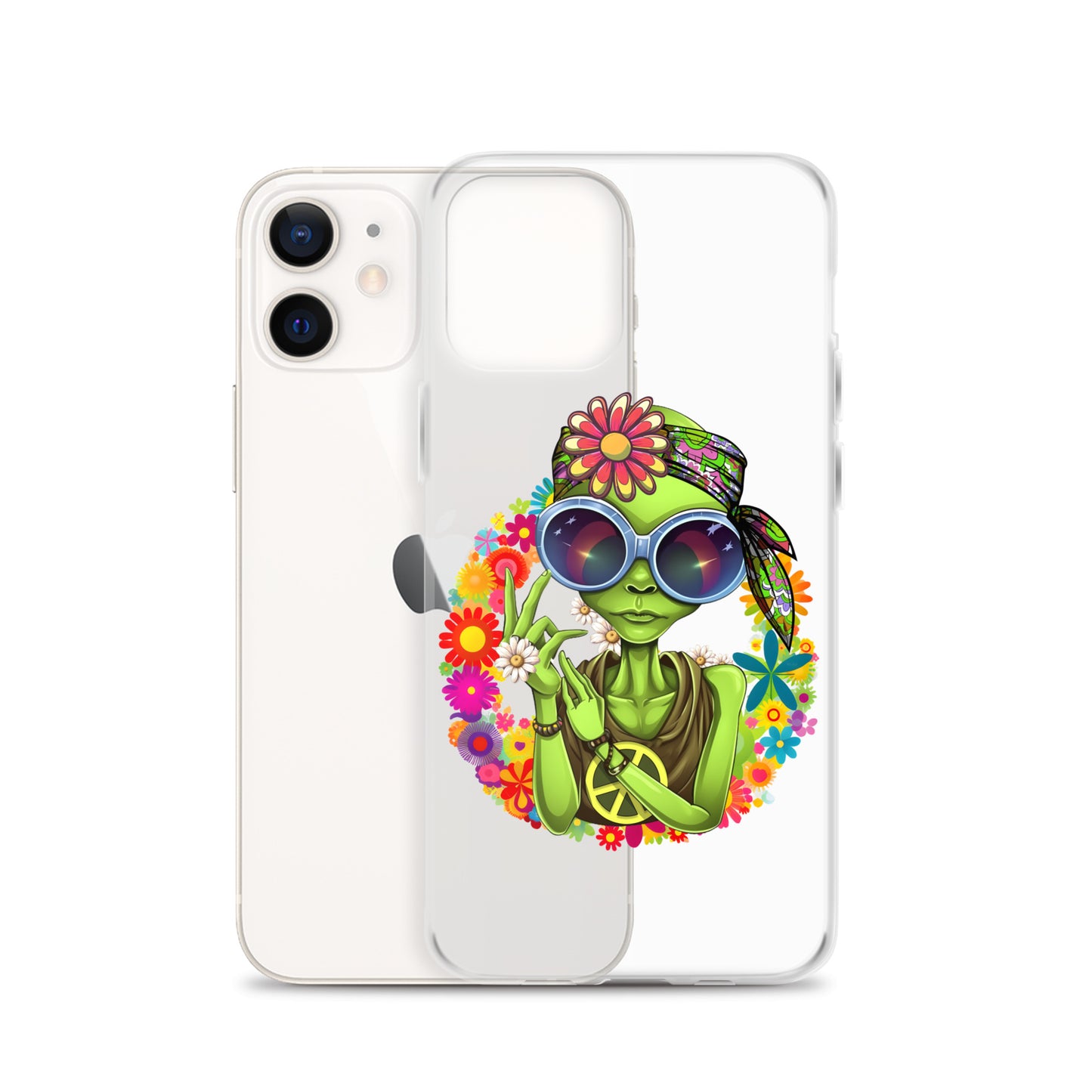 Alien Hippie Clear Case for iPhone®