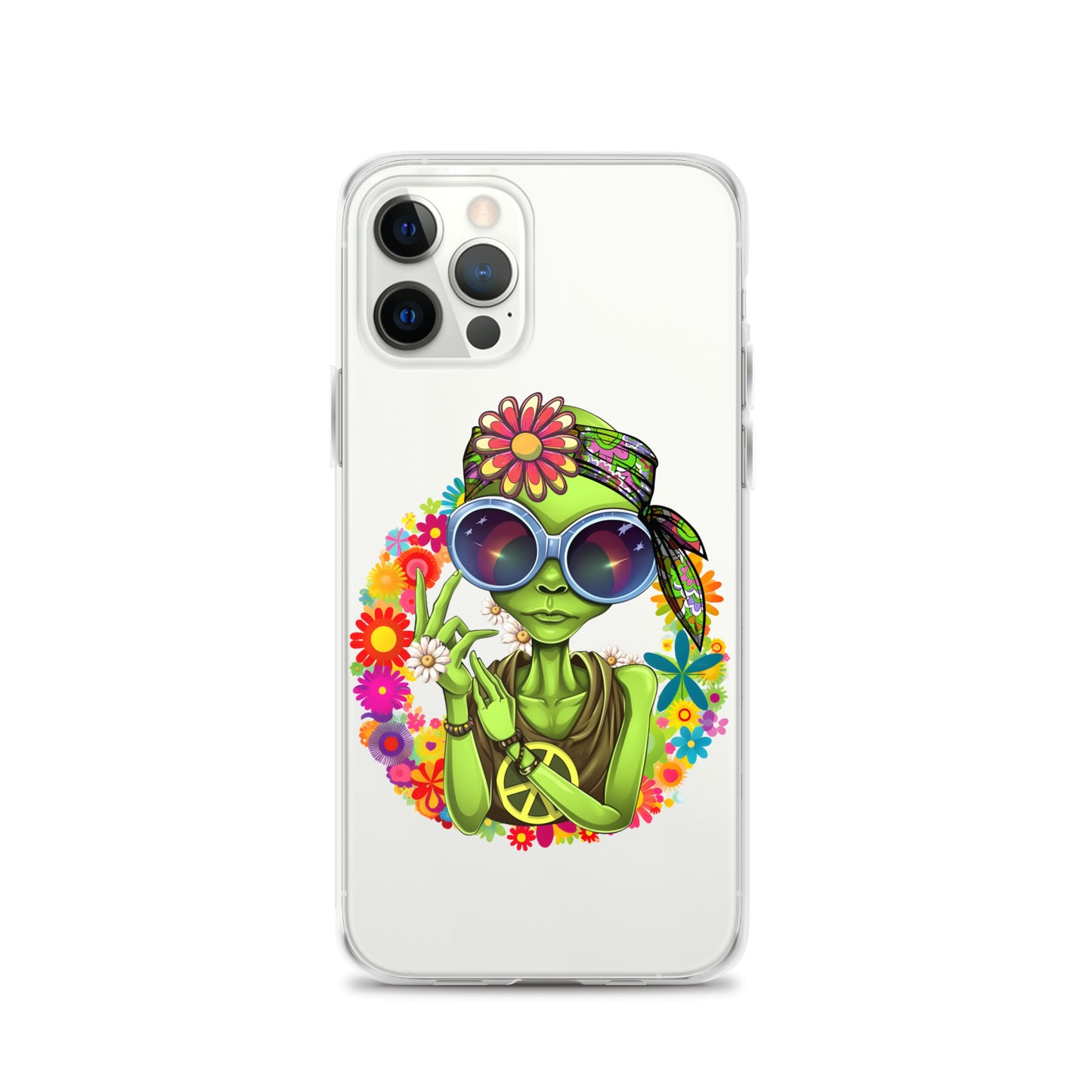 Alien Hippie Clear Case for iPhone®