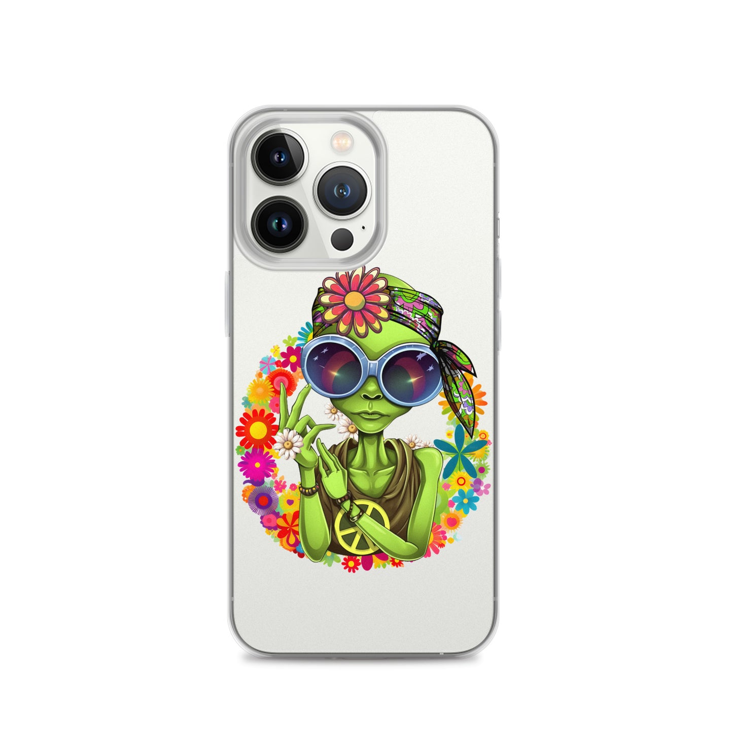 Alien Hippie Clear Case for iPhone®