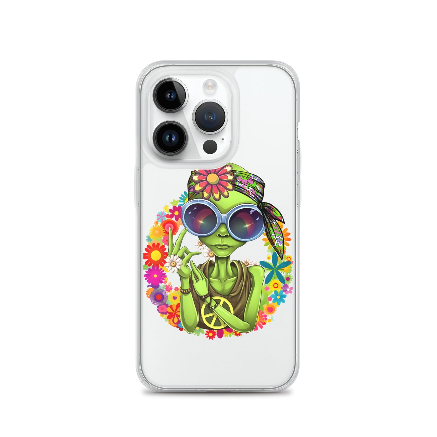 Alien Hippie Clear Case for iPhone®