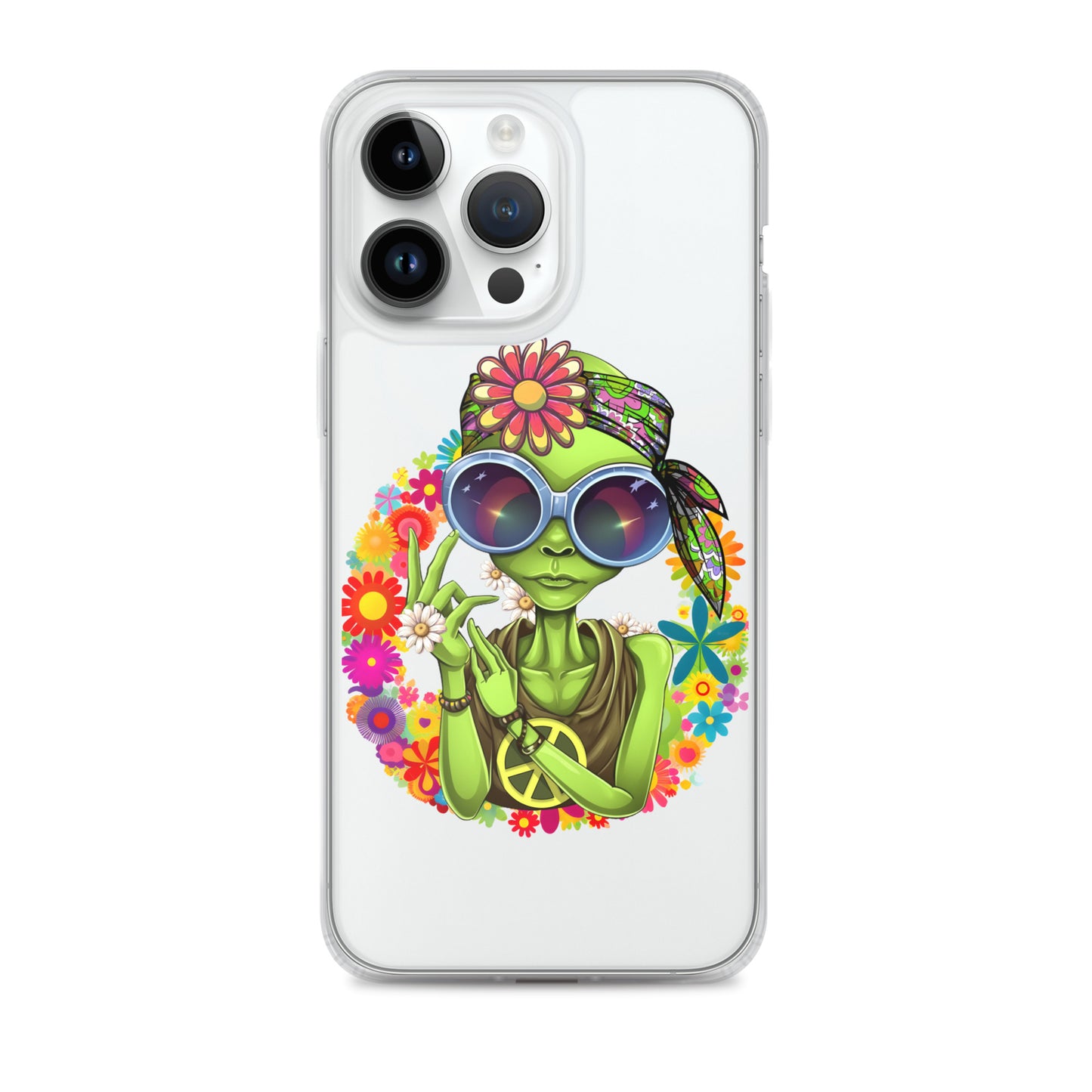 Alien Hippie Clear Case for iPhone®