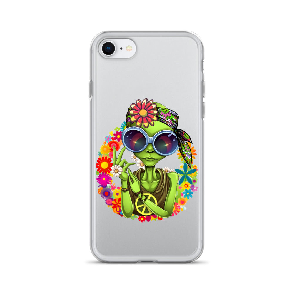 Alien Hippie Clear Case for iPhone®