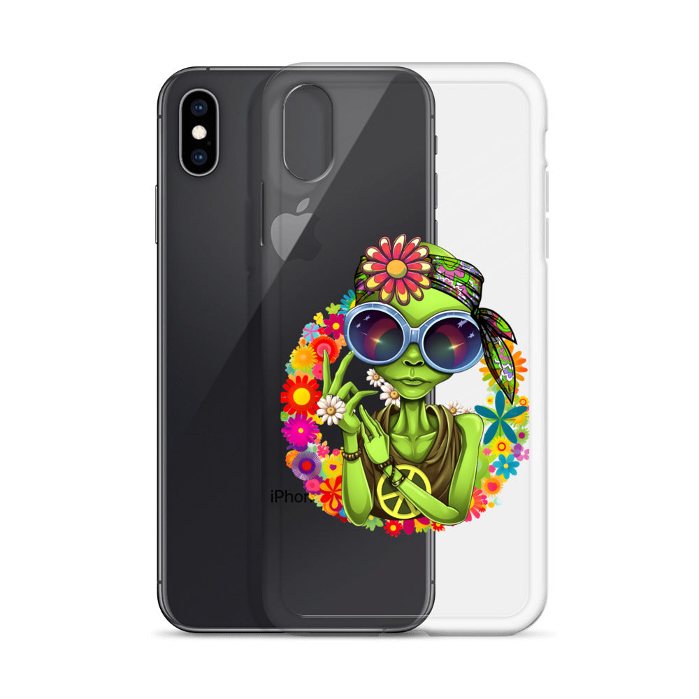 Alien Hippie Clear Case for iPhone®