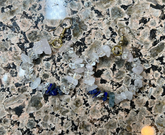 Rose Quartz, Crystal Quartz and Sodalite