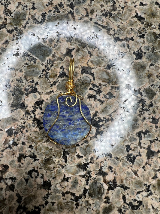 Sodalite Wire Wrapped Pendant