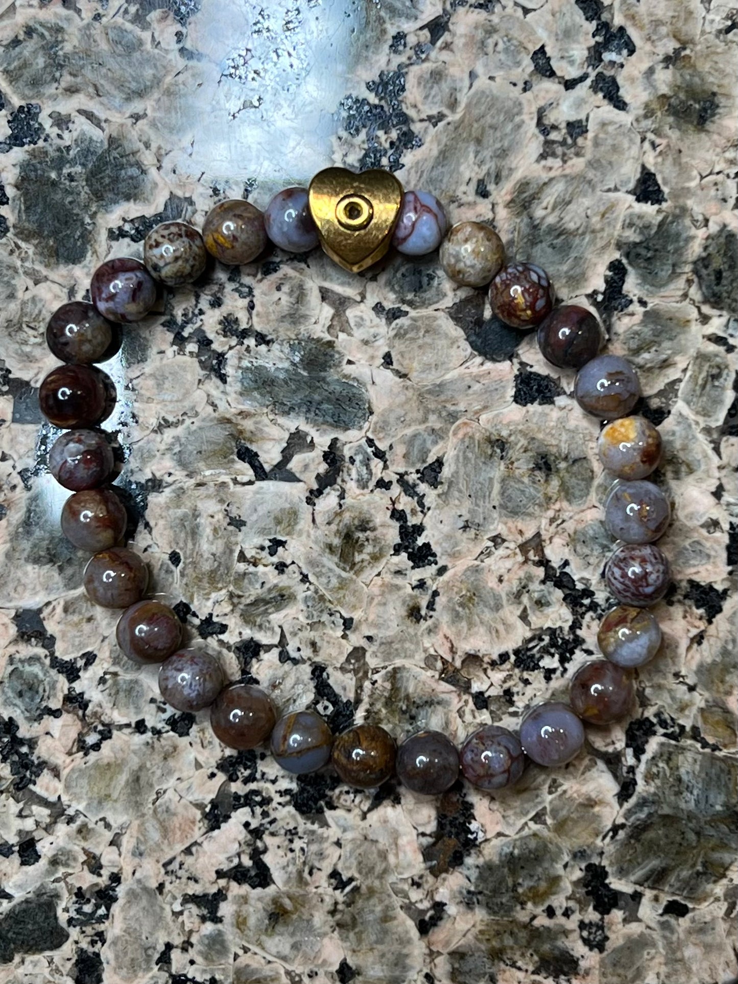 Pietersite with Gold Charm